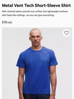 lululemon athletica Metal Vent Tech Short-Sleeve Shirt - Royal Blue